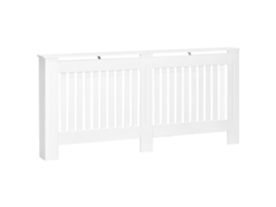 Painel para radiador em MDF ripado, 172x19x81 cm, branco BTFORUS