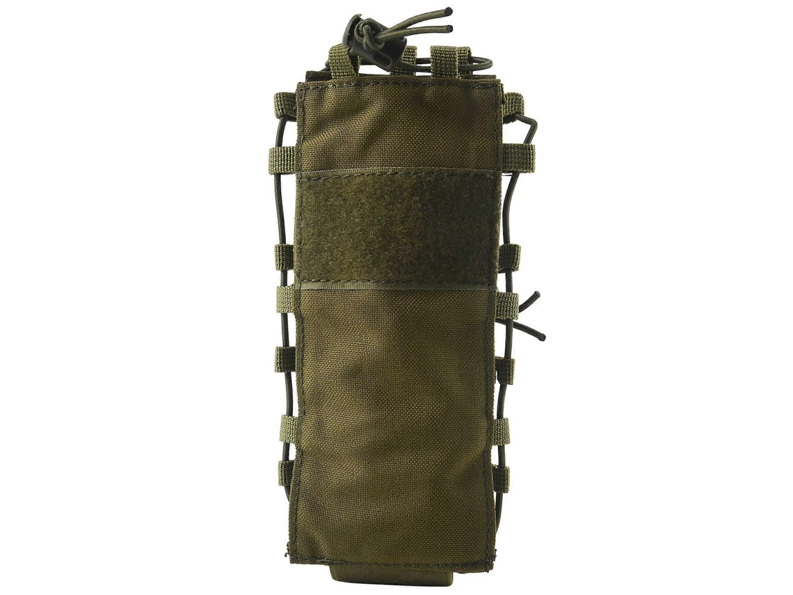 Porta-garrafa tático, bolsa para garrafa de água em nylon com sistema Molle, resistente e ideal para ciclismo e corrida.