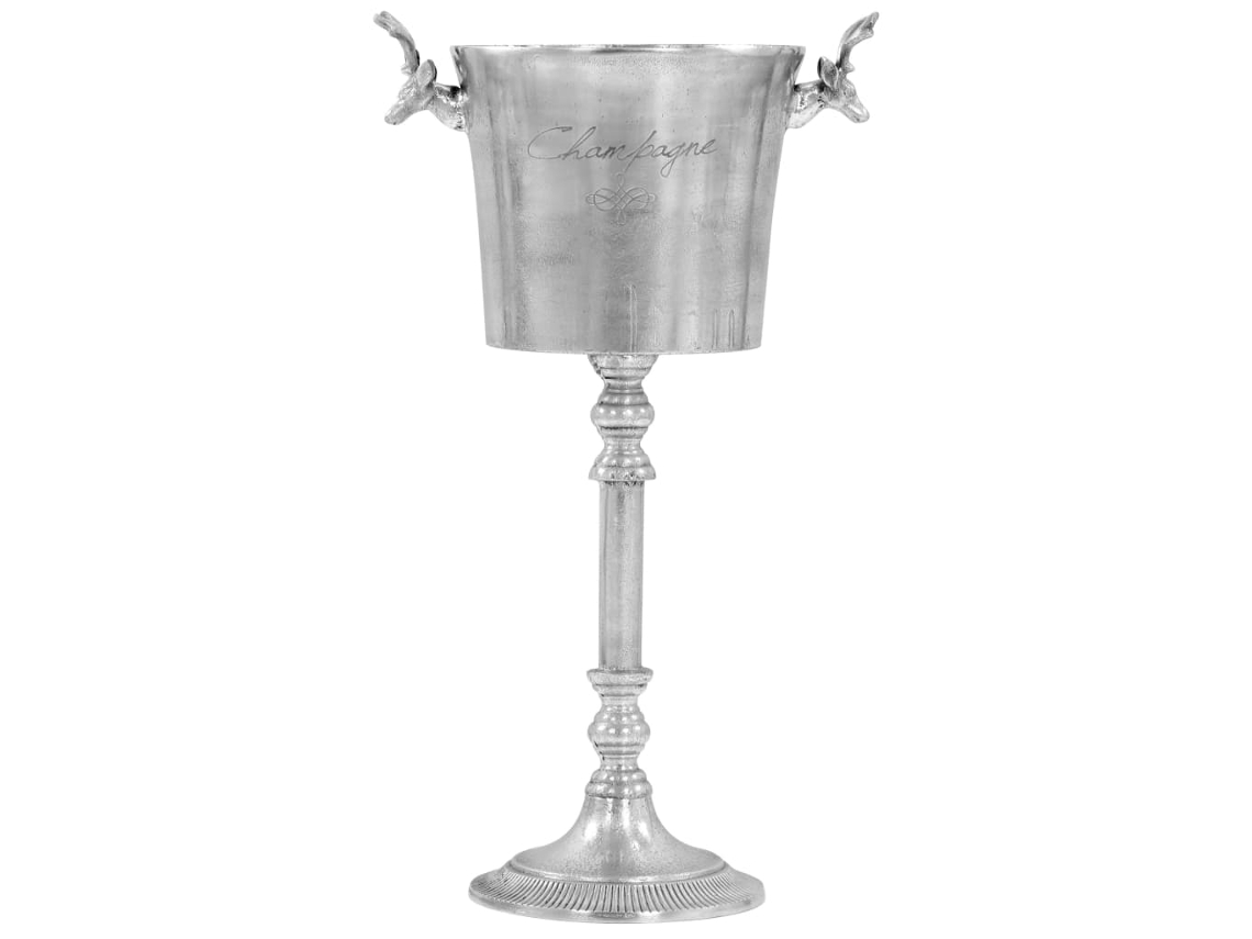 Frapê para champanhe VIDAXL Silver Aluminium (39 x 29 x 71)