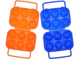 Caixa Para Ovos De 2 Peças Com 6 Compartimentos Individuais E Suporte.
