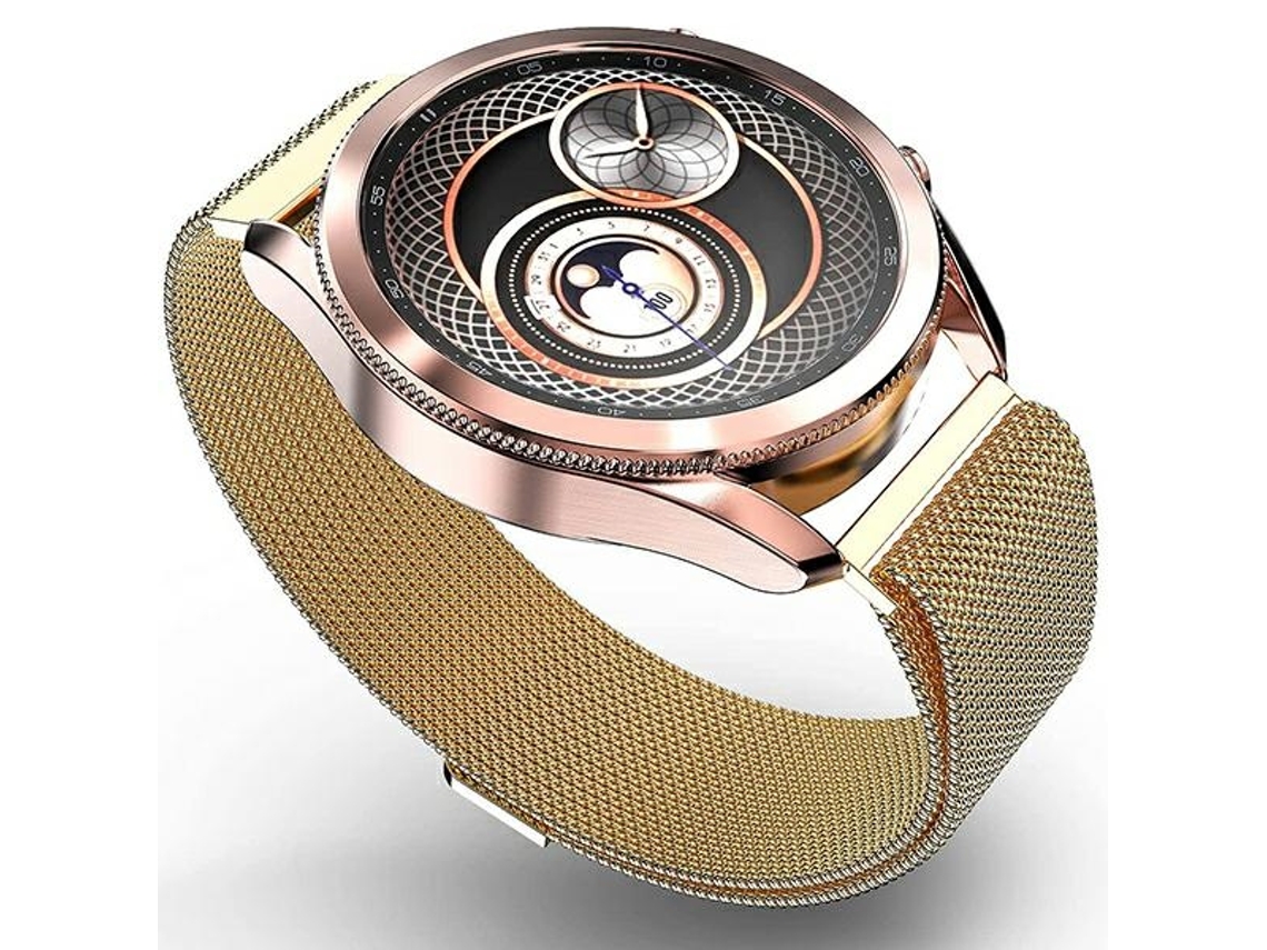 Pulseira de malha Mercury Gold resistente a rasgos para Apple Watch 42/44/45 mm