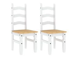 Dining Chair, Dining Chairs Vidaxl Branco Madeira De Pinho (n/a)
