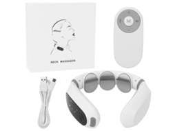 Massageador Elétrico De Pulso Para Pescoço, Portátil Com Controle Remoto