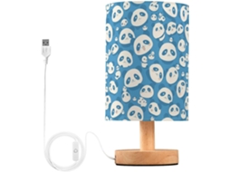 Luminária Noturna Decorativa Com Plugue Para Meninos, Estampa De Panda