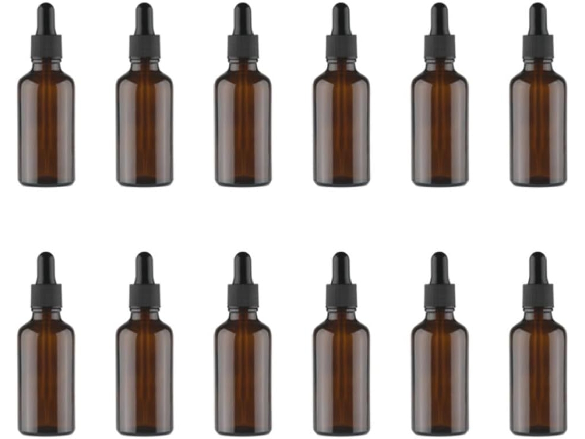 Frasco Conta-gotas De Vidro Marrom 30ml, Pacote Com 12 Unidades