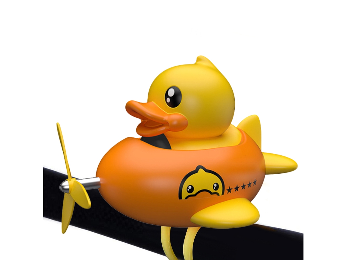 Brinquedo De Pato Amarelo Decoração De Painel De Carro Ornamentos Com Hélice E Squeak