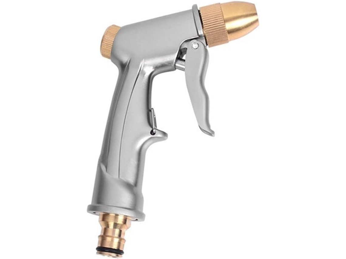 Pistola De Jardim Com Mangueira, Resistente, Em Metal, Para Irrigação
