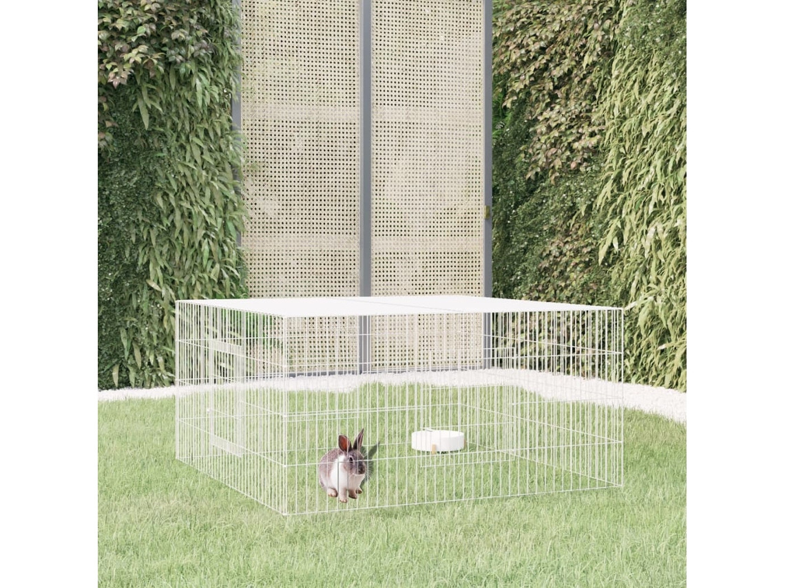 Vidaxl Coelheira 110x110x55 Cm Ferro Galvanizado