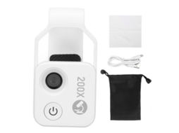 Aetheria microscópio de Bolso para Celular 200x com Lente Cpl Luz Led Mini Portátil Branco