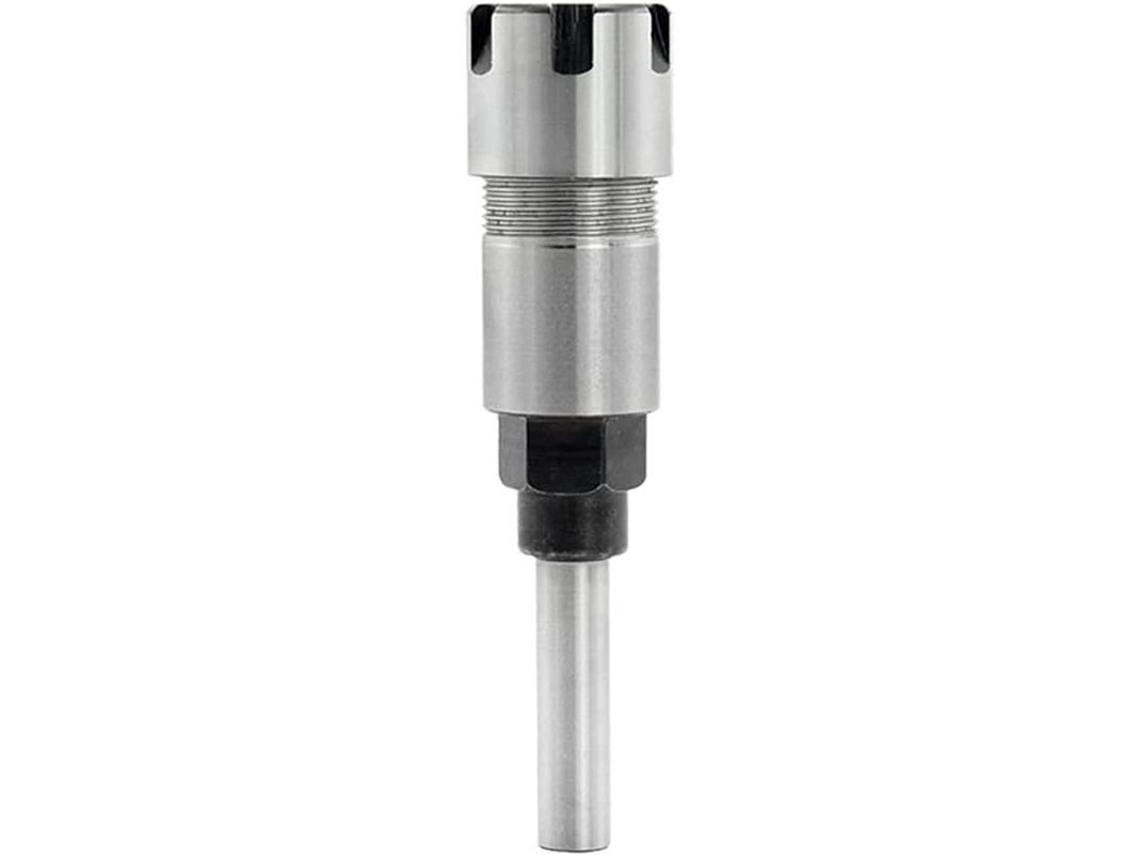 Extensor de tupia de aço mola de 8 mm com haste ER16 para corte, fresagem e gravação em madeira.