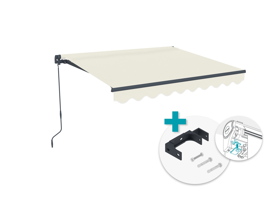 Toldo Monobloco Vecchio 2,5x2m Bege Com Fixação No Teto