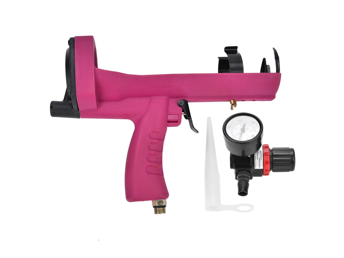 Pistola De Cola Neumática De 310ml Tipo Semiaberto Com Pressão Ajustável Para Poliestireno