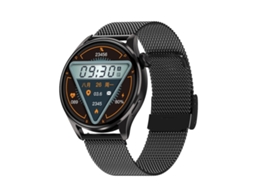 Smartwatch Q3 Max com tela colorida de 1,36'', pulseira de aço, suporte para monitoramento de frequência cardíaca/monitoramento