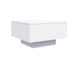 Mesa de Centro Derivados de Madeira Branco MAISON EXCLUSIVE (55x55x31 cm)