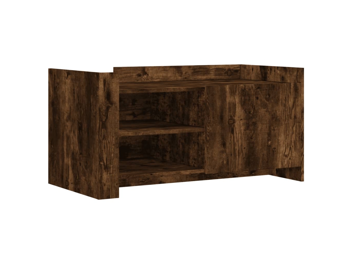 Mesa de Centro MAISON EXCLUSIVE Derivados Madeira Carvalho Fumado (100x50x50 cm)