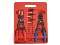 Conjunto De 2 Alicates Universais Circulares Metal Para Anéis Pressão Internos/externos Alta Resistência, Ferramentas Reparo Auto -aquaforge