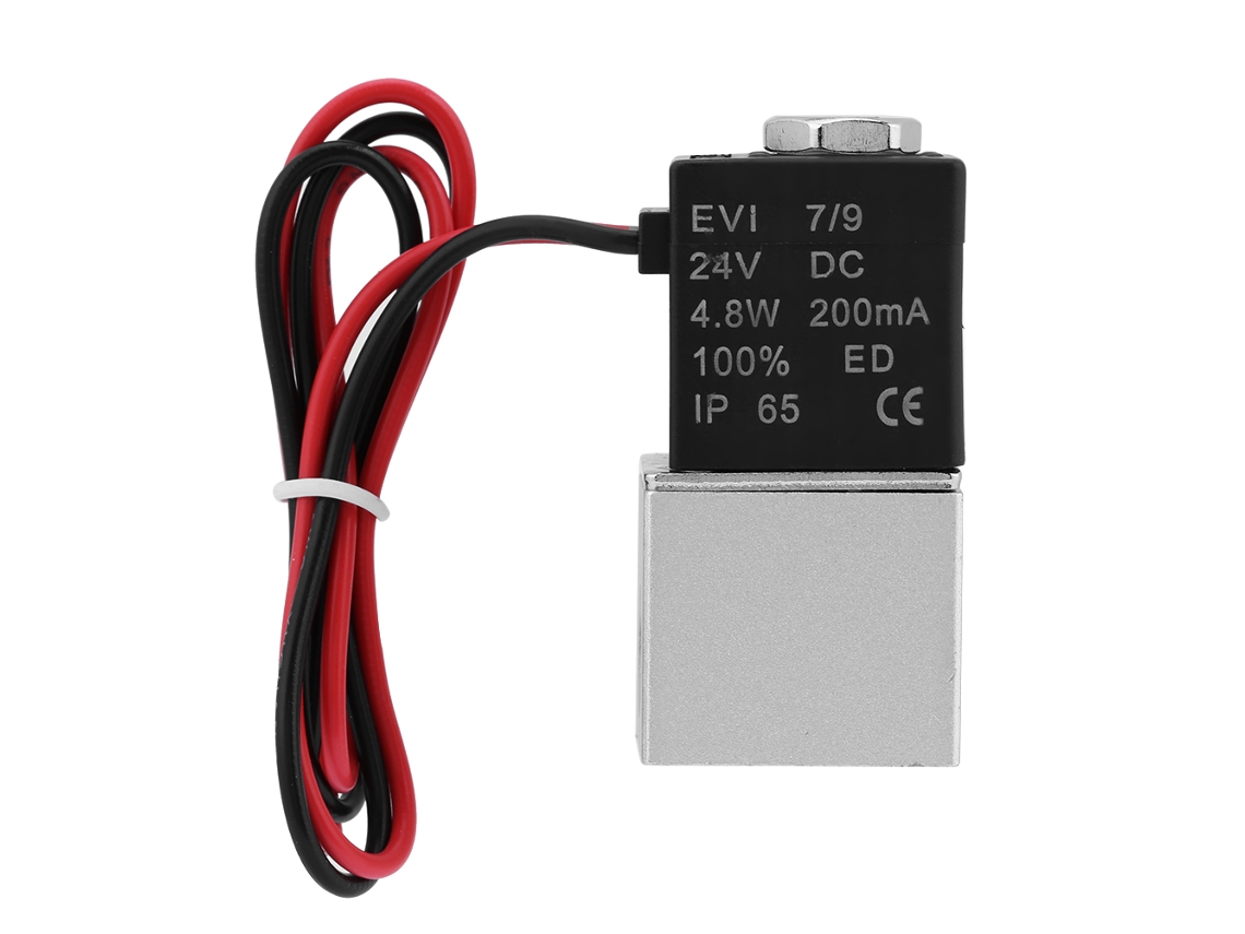 Válvula Solenóide De Duplo Circuito Normalmente Fechada Laxiscreed Dc 24v G1/8 Para Automação Industrial