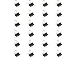 24 Clipes Metálicos em Aço Inoxidável, Clipes Longos, Clipes Duplos, Clipes para Arquivos, Clipes para Sacos de Alimentos