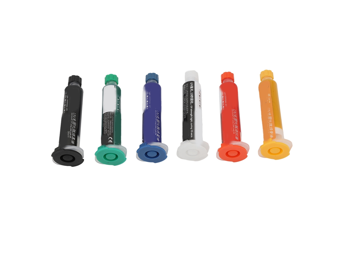 Tinta De Máscara De Solda Laxiscreed Para Pcbs Bga Com Cura Uv, Resistente A Óleo, Pack De 6 Peças