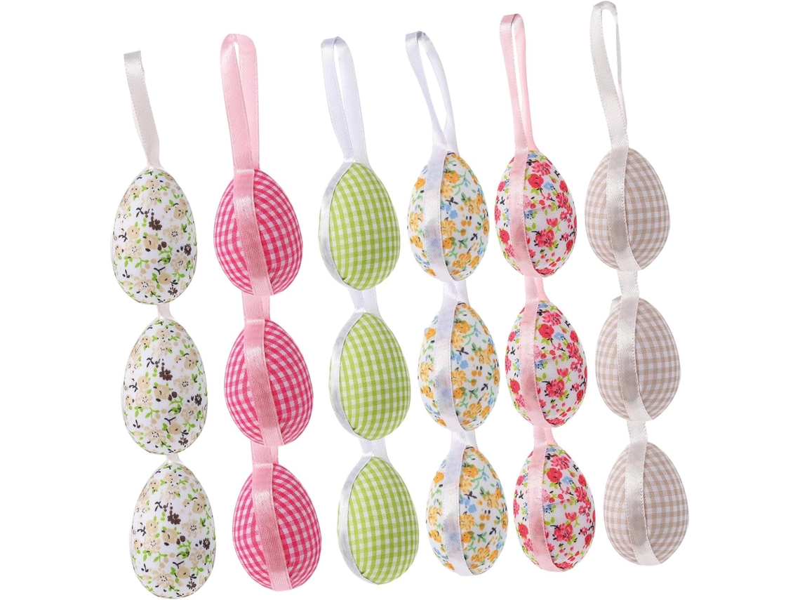 Conjunto 3 Conjuntos 18 Enfeites Coloridos Espuma Pendurar Páscoa Brinquedos Mesmo Meninos Meninas Festivos GOKOCO