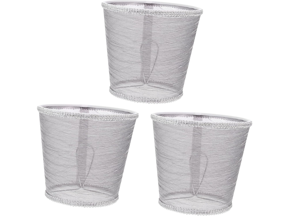 Conjunto De 3 Peças De Difusores Decorativos Em Tecido Para Luminárias De Parede E Teto.