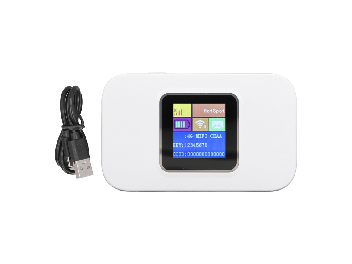 2026 roteador Wifi Móvel 4g Lte com Tela Colorida Hotspot Portátil Conecta Até 10 Dispositivos para Telefones Laptops Tablets