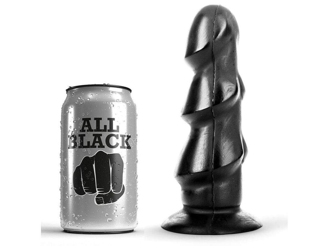 Estimulador ALL BLACK Dildo (17 cm)