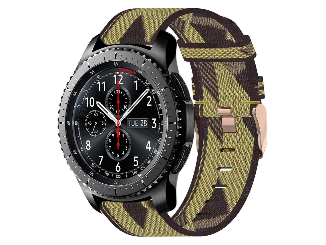 Pulseira De Nylon Trançado De 22 Mm Para Samsung Gear S3 Frontier