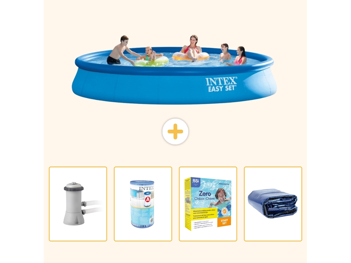 Intex Piscina Easy Set Redonda - 457x84 Cm - 5-peças S224