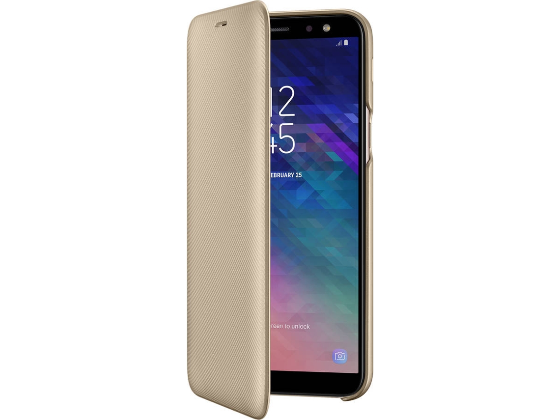 Capa SAMSUNG Galaxy A6 2018 Wallet Dourado