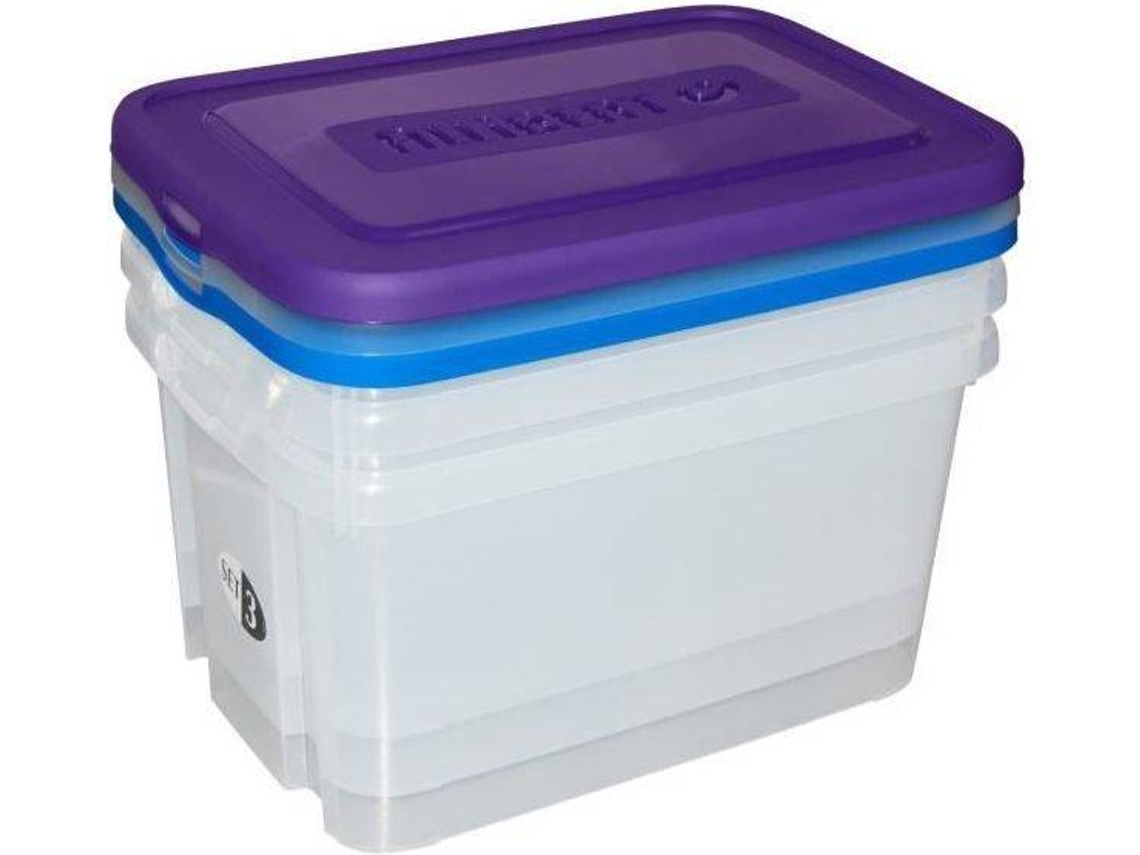 Caixa de Armazenamento Acessível ALLIBERT (Tampa Azul - 50 L)