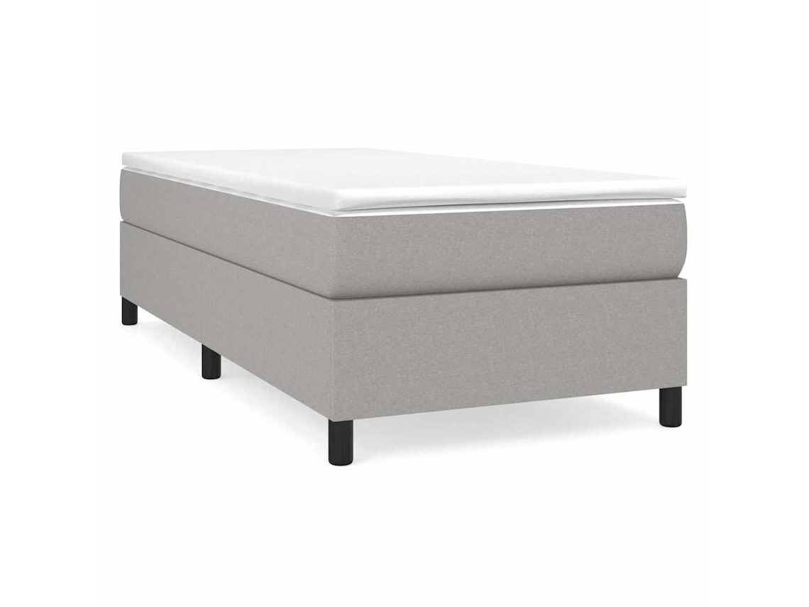 Box Spring Bed, Box Spring Beds Vidaxl Cinzeto Tecido (90 X 200 Cm)