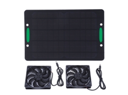 Ventilador Solar 10w Exaustor para Estufa e Galpão