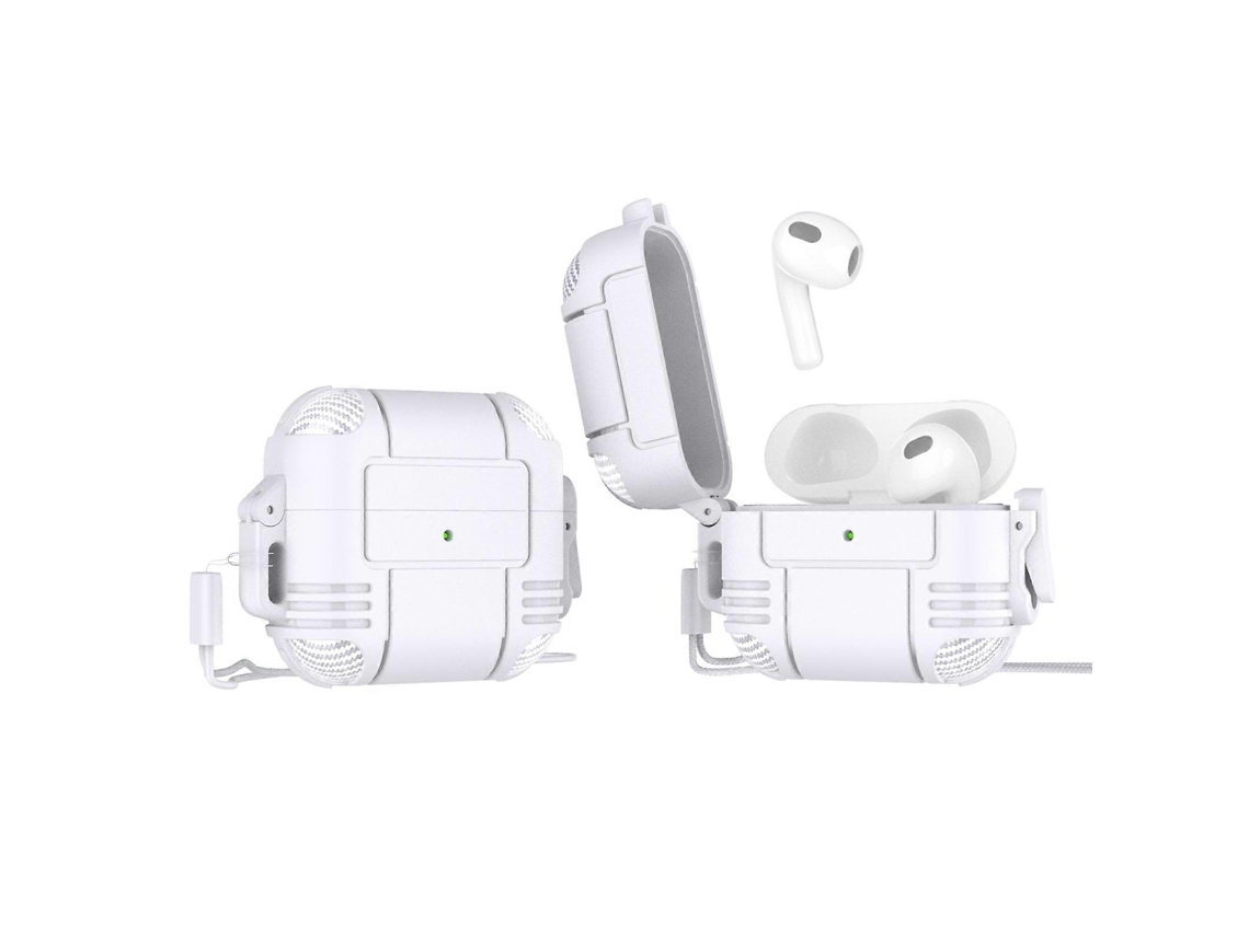 Capa Protetora Anti-enchimento Para Fones De Ouvido Em Tpu Com Cordão Para Airpods 3