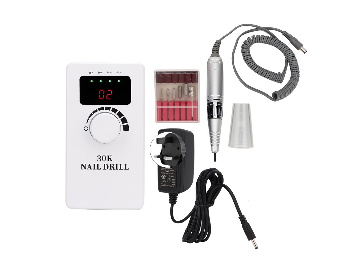 Máquina De Perforación De Uñas Portátil 30000rpm, Lijadora Eléctrica, Pulidora Para Manicura Profesional