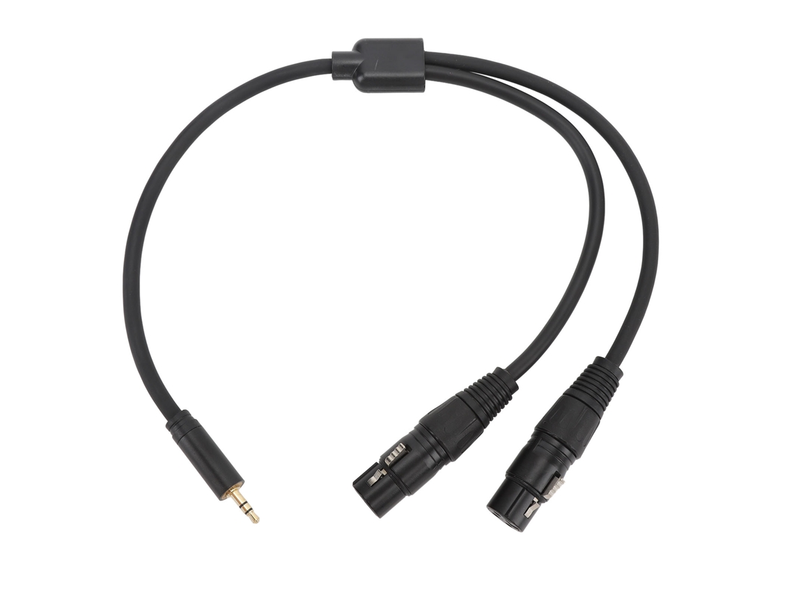 Cable doble 3,5 mm a XLR hembra 22 AWG para estudio y directo | S/MARCA
