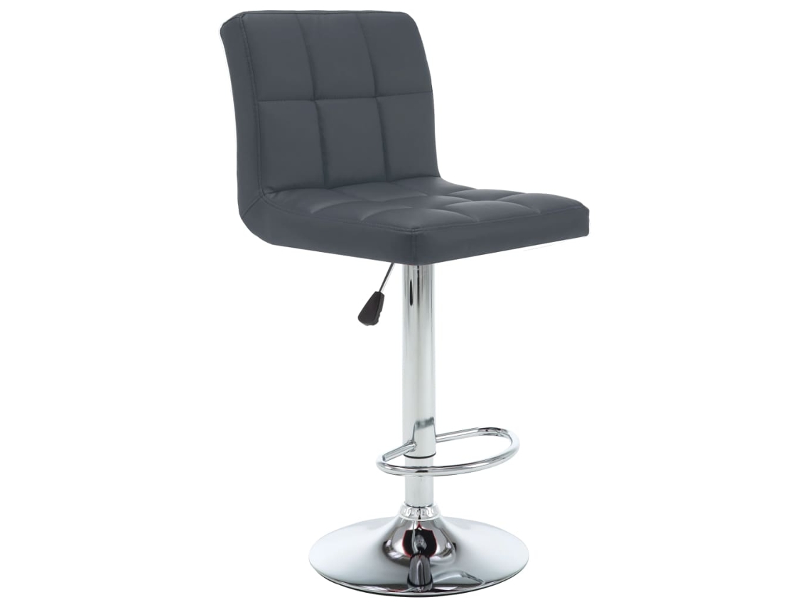 Bancos de Bar 2 Pcs Couro Artificial Cinzento MAISON EXCLUSIVE