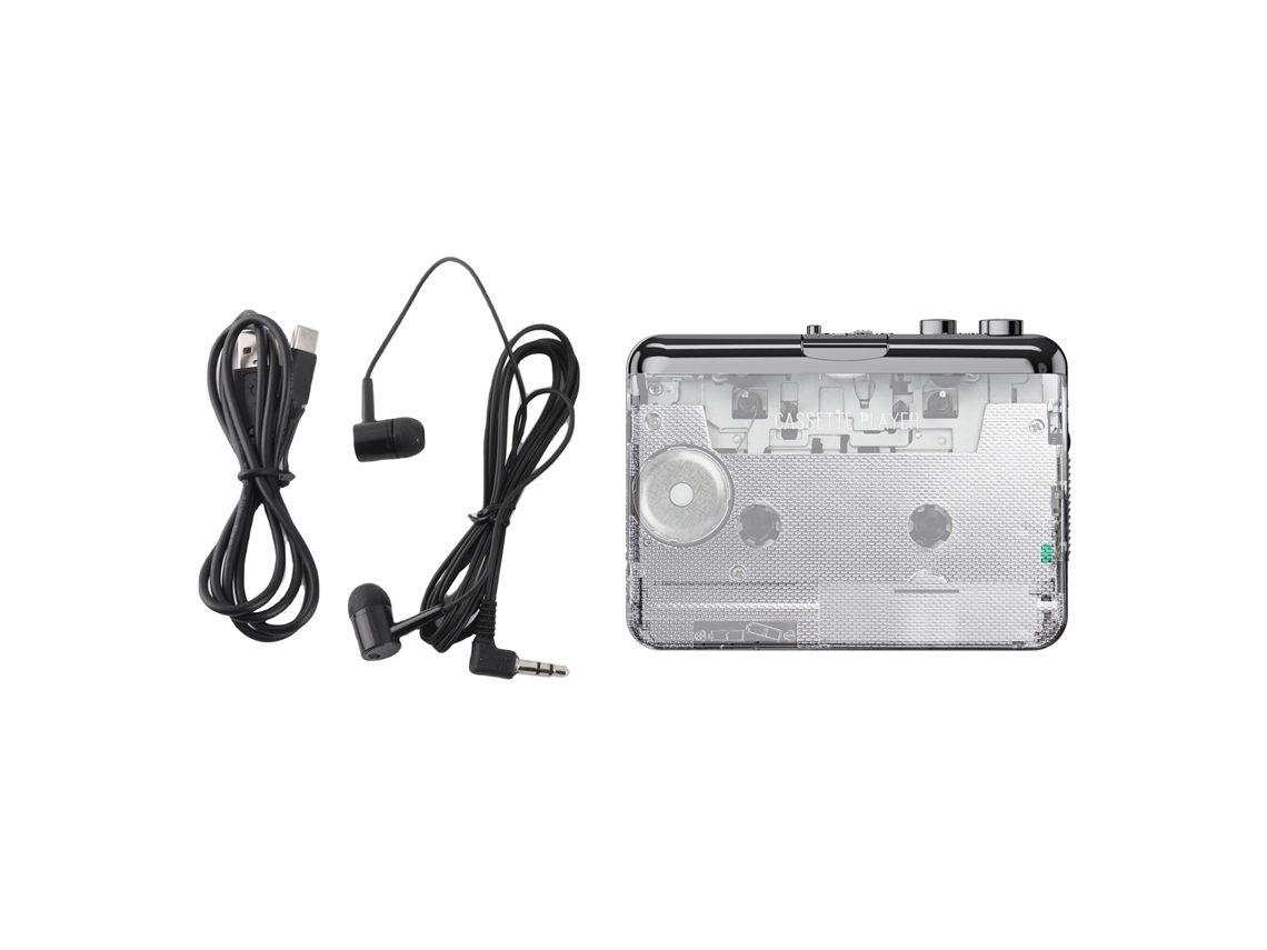 Player De Fita Cassete Com Usb Converte Fitas Para Mp3 Música Retro Transferência Para Pc/ipod