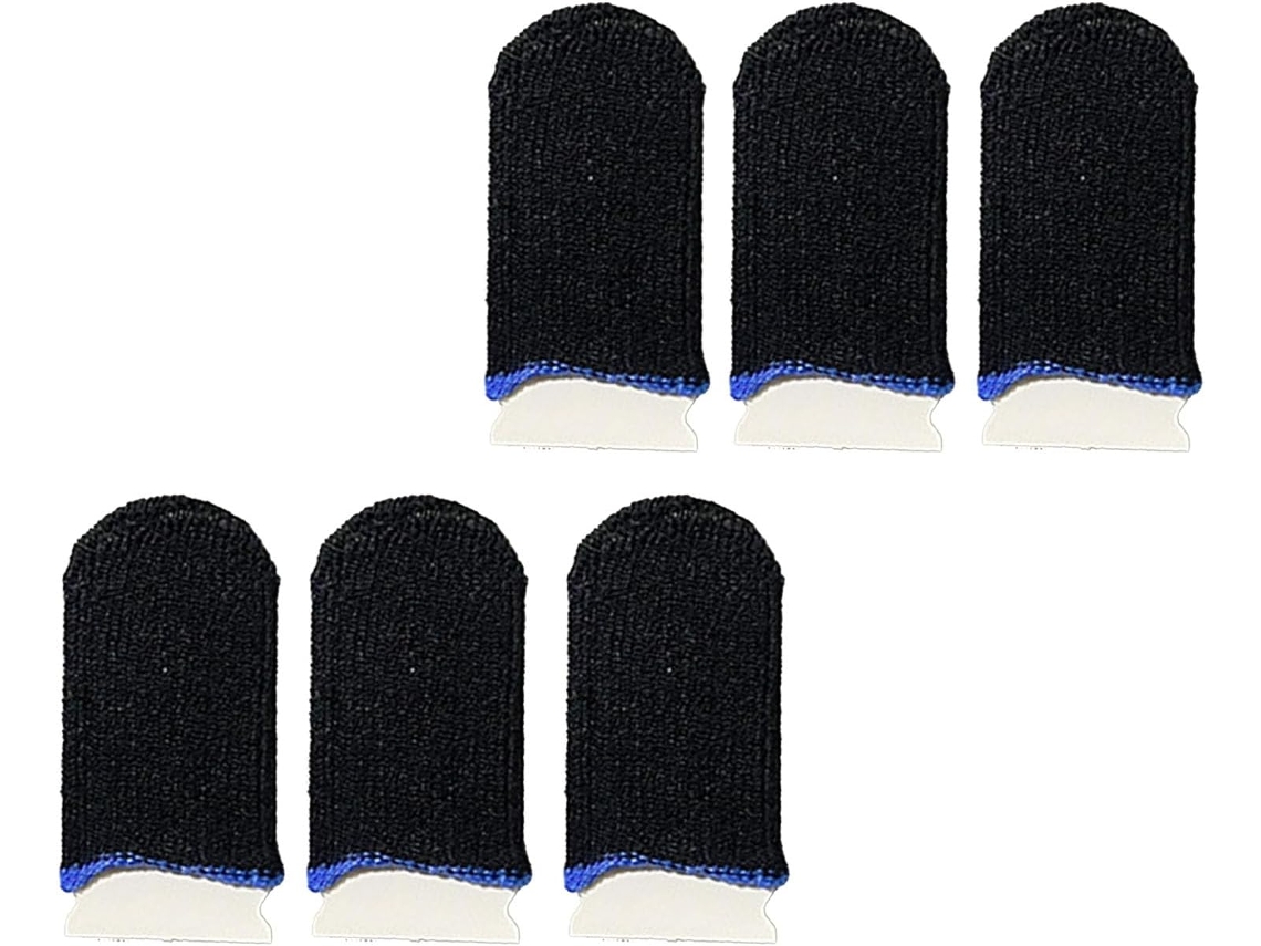 Capas Leves E Confortáveis Para Jogos Mobile, Pacote Com 6 Unidades, Pretas E Azuis