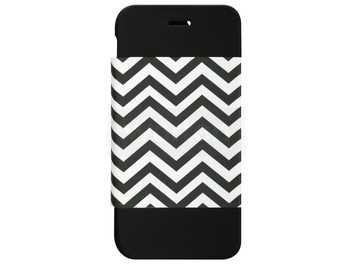 Capa iPhone 6, 6s, 7, 8 I-PAINT Folio Waves Preto