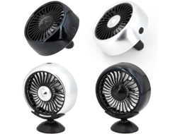 Ventilador Usb Para Saída De Ar Carro Com 3 Velocidades E Led