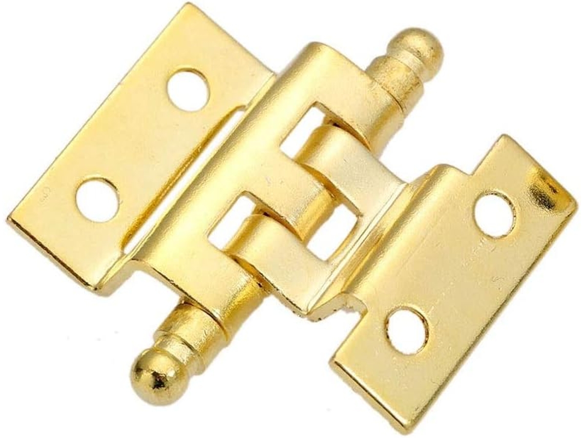 2 Dobradiças Decorativas Douradas para 8 2 40 Mm,