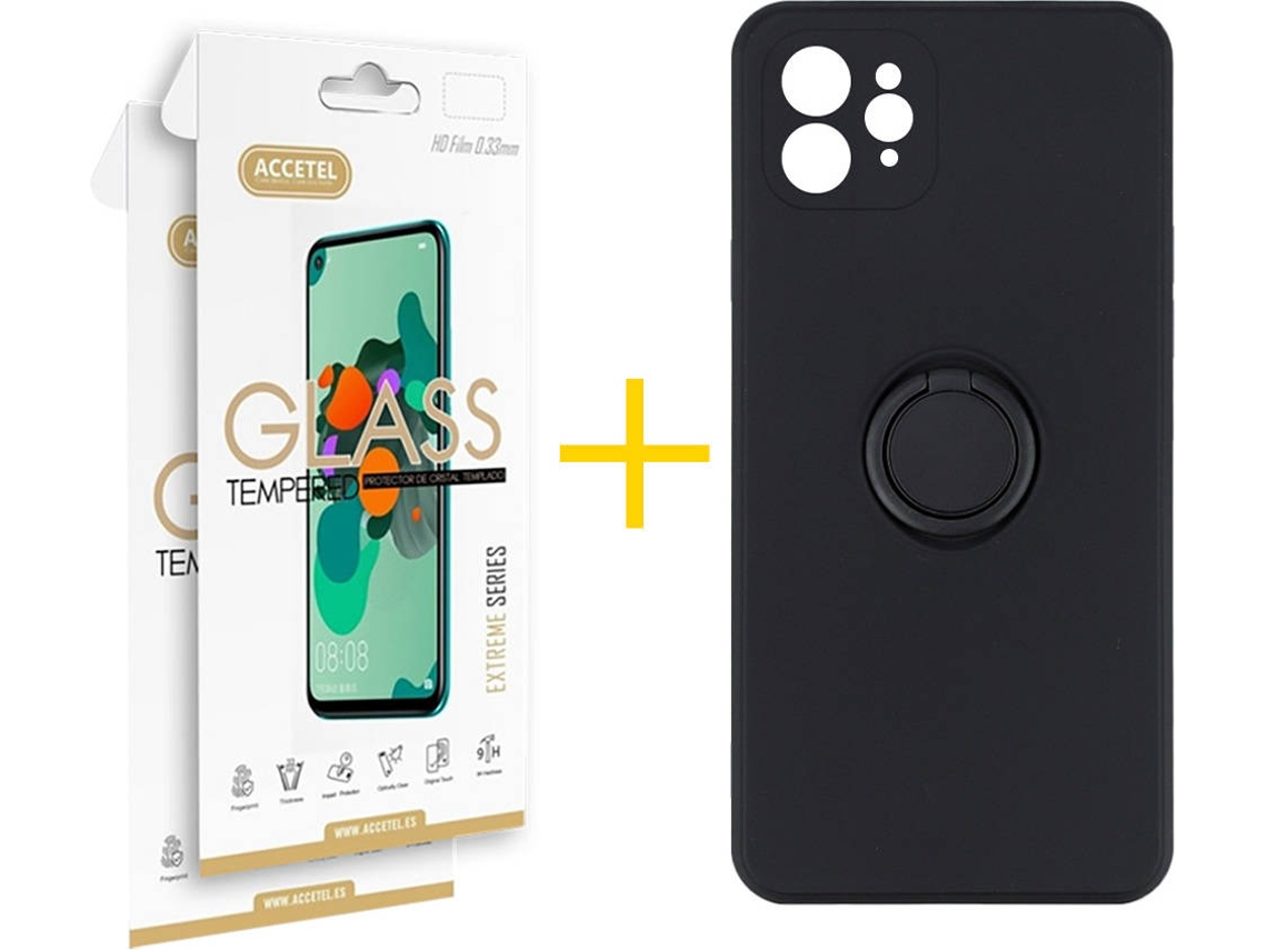 Capa + 2 Películas para iPhone 11 Pro ACCETEL Preto