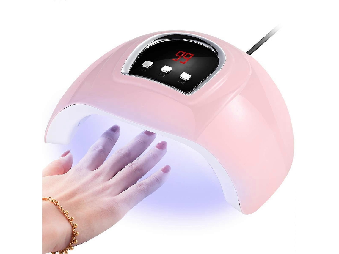 Lâmpada Led Uv Para Unhas, Secador De Unhas De 54 W, Lâmpada De Cura Para Esmalte Em Gel, 18 Leds, Sensor Ly Ebike