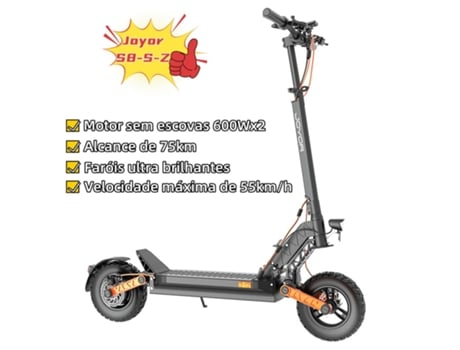 Trotinete Eléctrica Joyor S8 S Z 600wx2 48v 26ah Pneu De 10 Polegadas 55km/h 75km Alcance Travões Hidráulicos Duplos Amortecedor Dianteiro E Traseiro