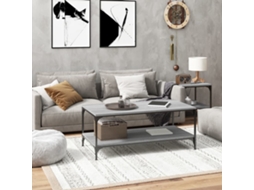 Vidaxl Mesa De Centro 80x50x40 Cm Derivados De Madeira Cinzento Sonoma