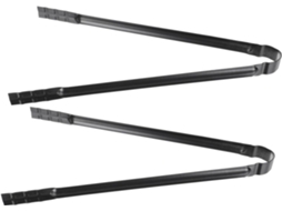 Vicasky Conjunto De 2 Pinças Longas Pretas Para Carvão, Ideais Para Churrasqueiras Ao Ar Livre, Utensílios