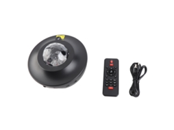 Projetor de Estrelas Luz Noturna com controle remoto Bluetooth e timer para decoração de quarto | S/MARCA