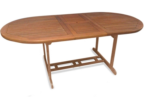 Mesa DMORA Castanho (Madeira - 160x100x72 cm)