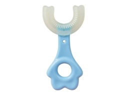 1pc Escova de Dentes em Forma U 360 Graus Bebê Silicone Macio GOKOCO